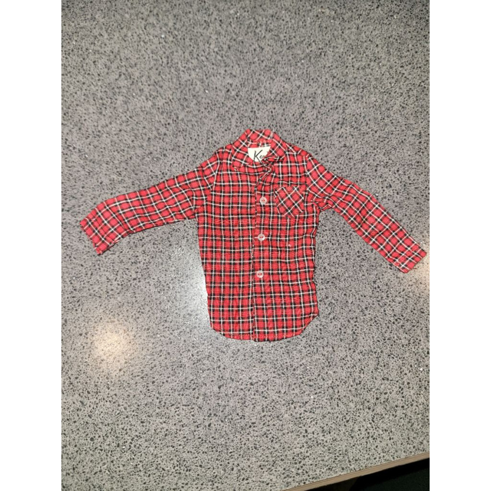 Vintage 1963 Ken Goin Hunting 1409 Plaid Shirt Mattel